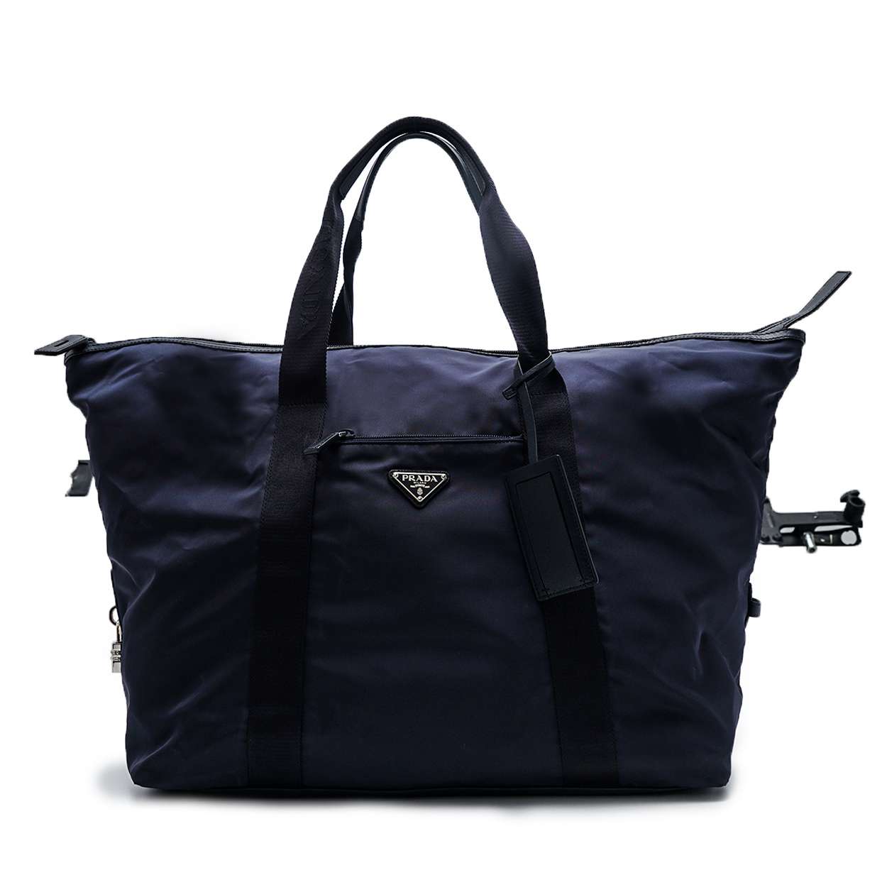 Prada - Navy Blue Nylon Large Shopper  Tote Bag
